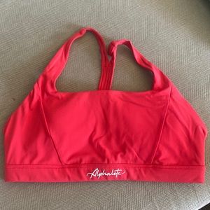 Alphalete “Pulse Kinetic” Sports Bra, Coral, size XL